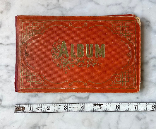 Victorian German Autograph Album with Locks of Hair
