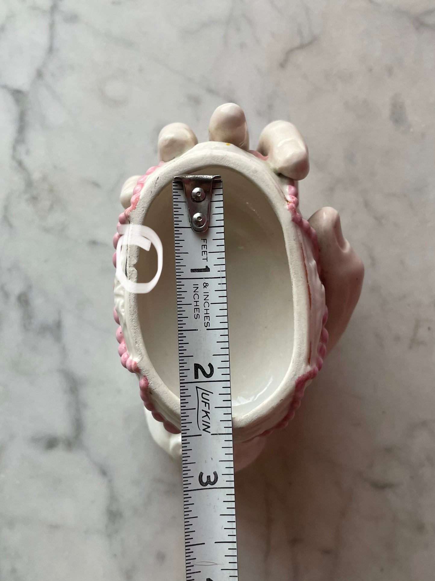 Victorian Porcelain Hand Shaped Vessel - Conta & Boehme or Fairing Box