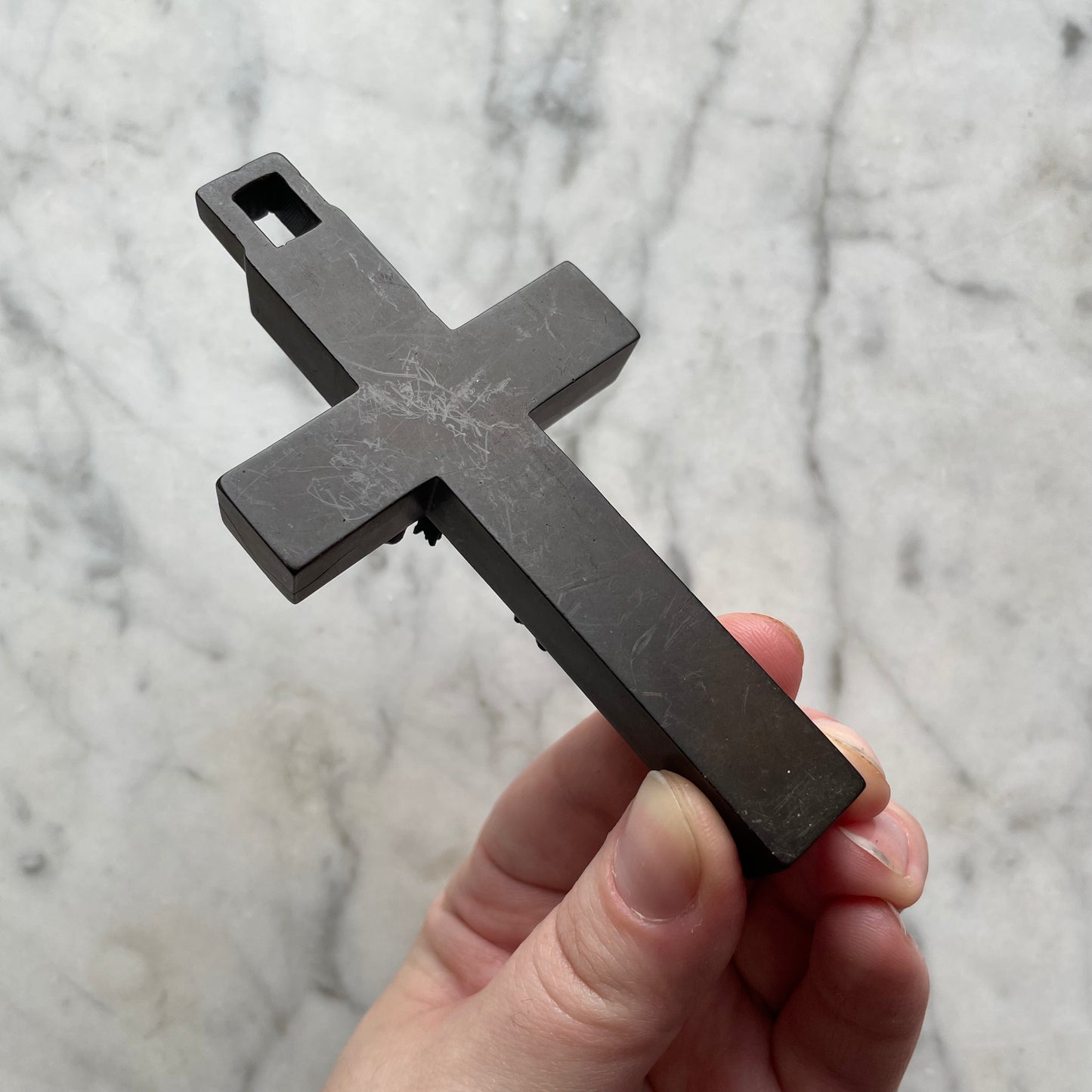 Victorian Vulcanite Cross Pendant