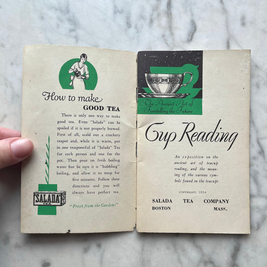 Vintage Salada Tea Cup Reading Guide