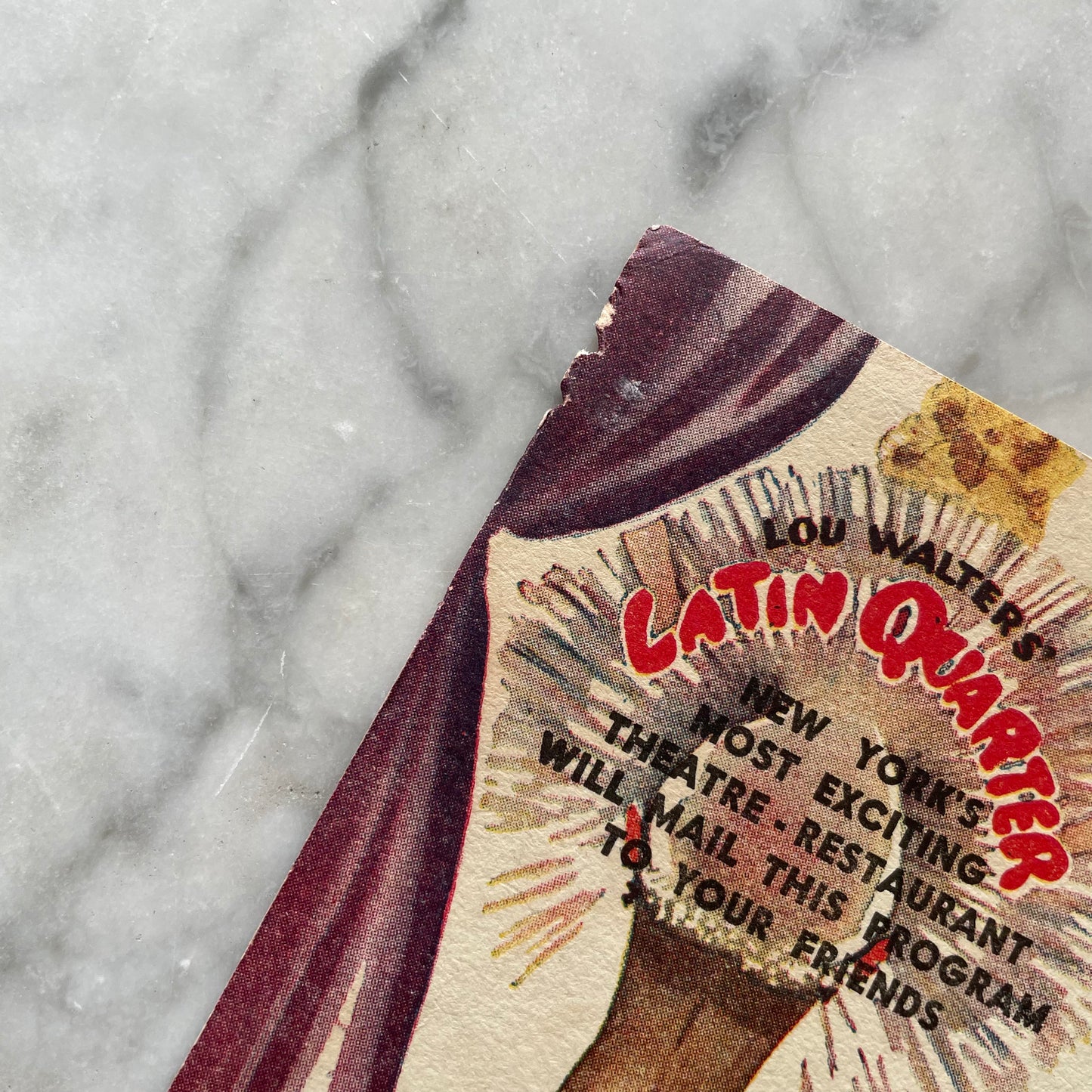 Vintage Lou Walters’s Latin Quarter Program for Sophie Tucker