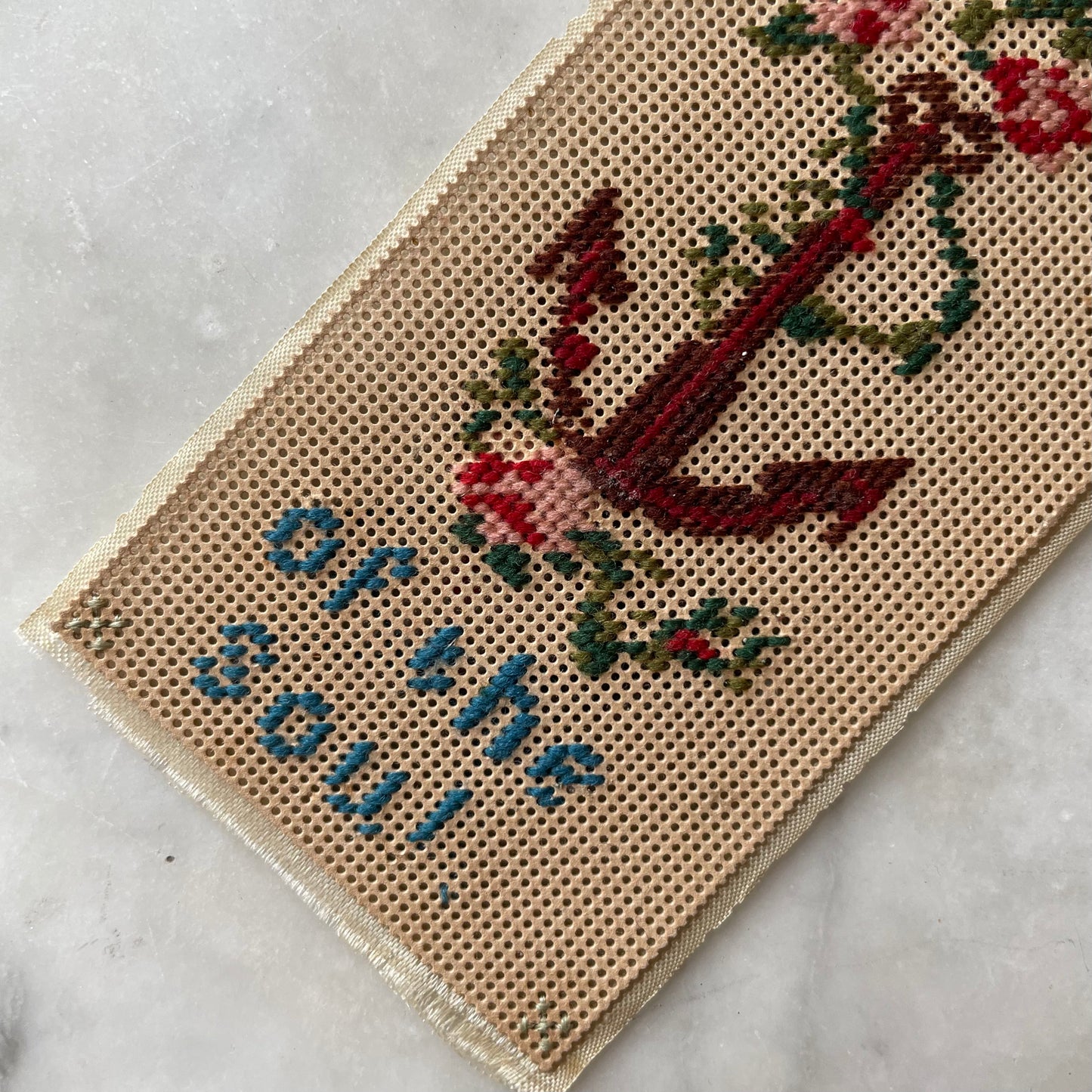 Victorian Punch Paper Embroidery Bookmark