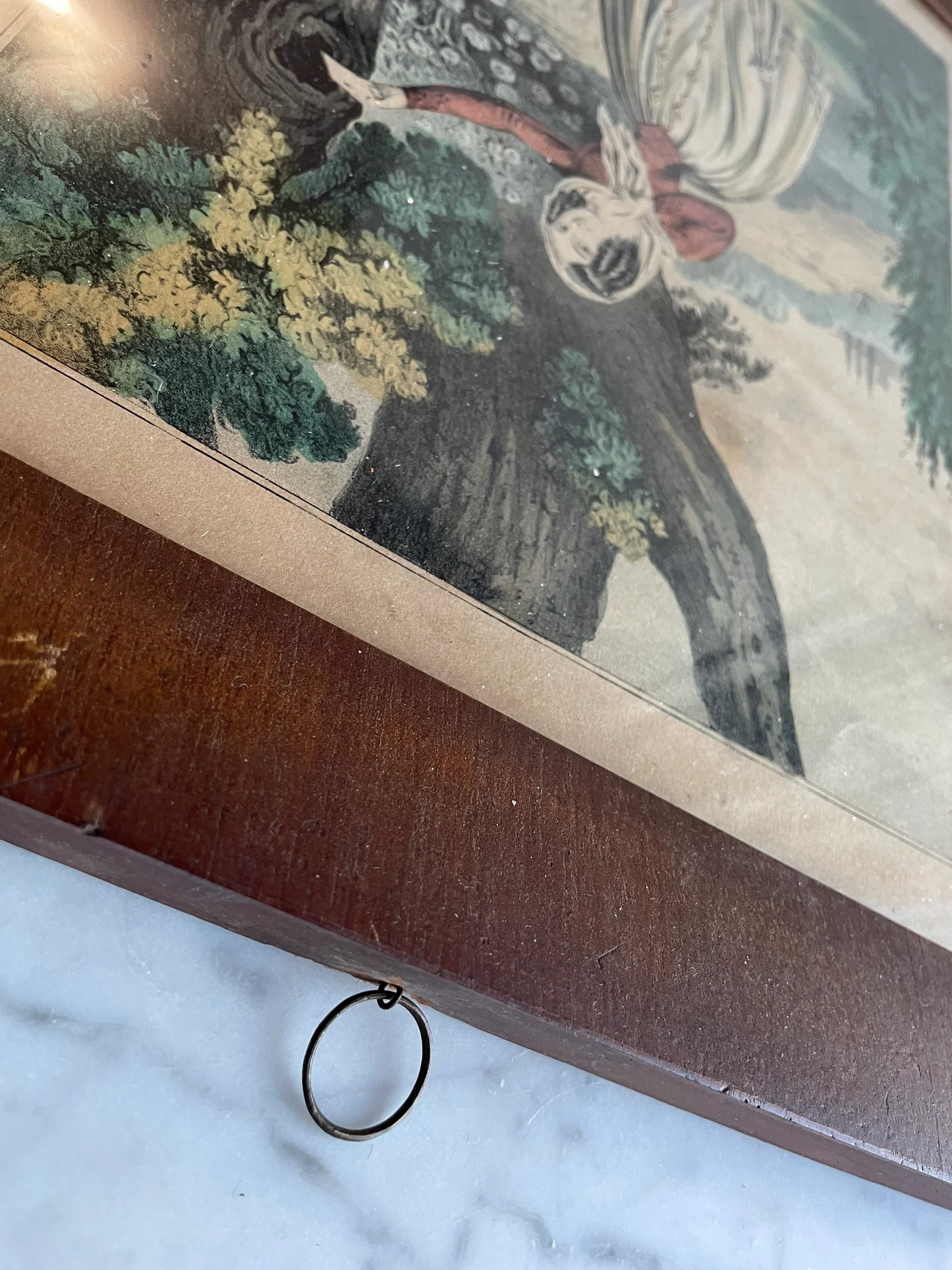 The Love Letter - Antique Currier & Ives Print