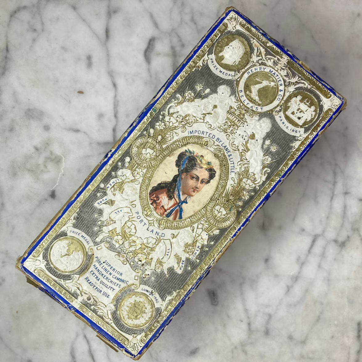 Victorian Gentleman's Handkerchief Box