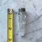 Victorian Cut Glass Perfume Bottle with Sterling Top