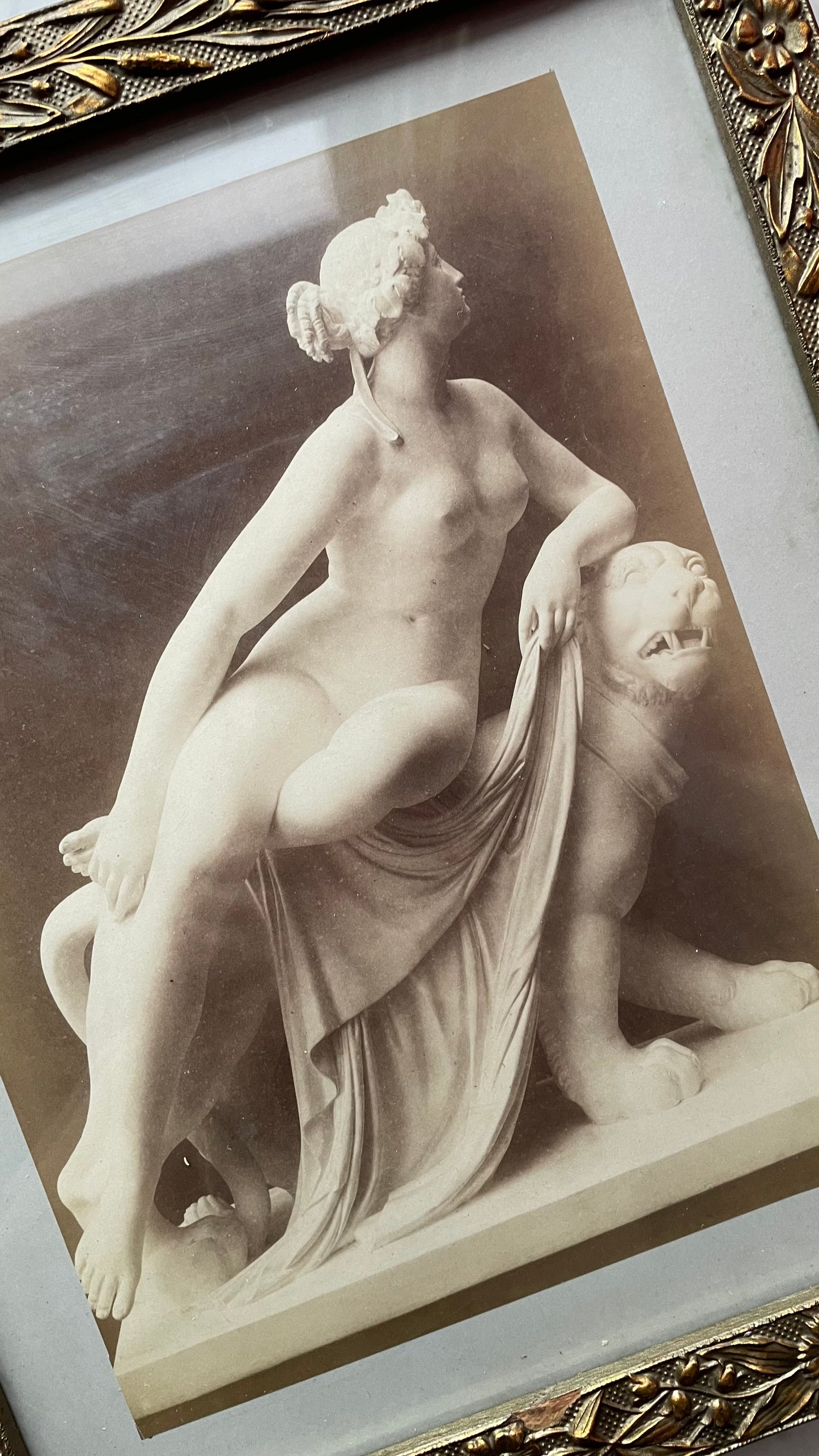 Una & the Lion | Victorian Framed Photo