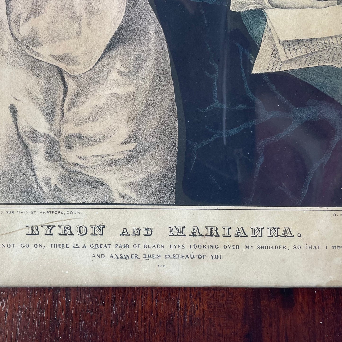Byron & Marianna | Antique Kellogg Print