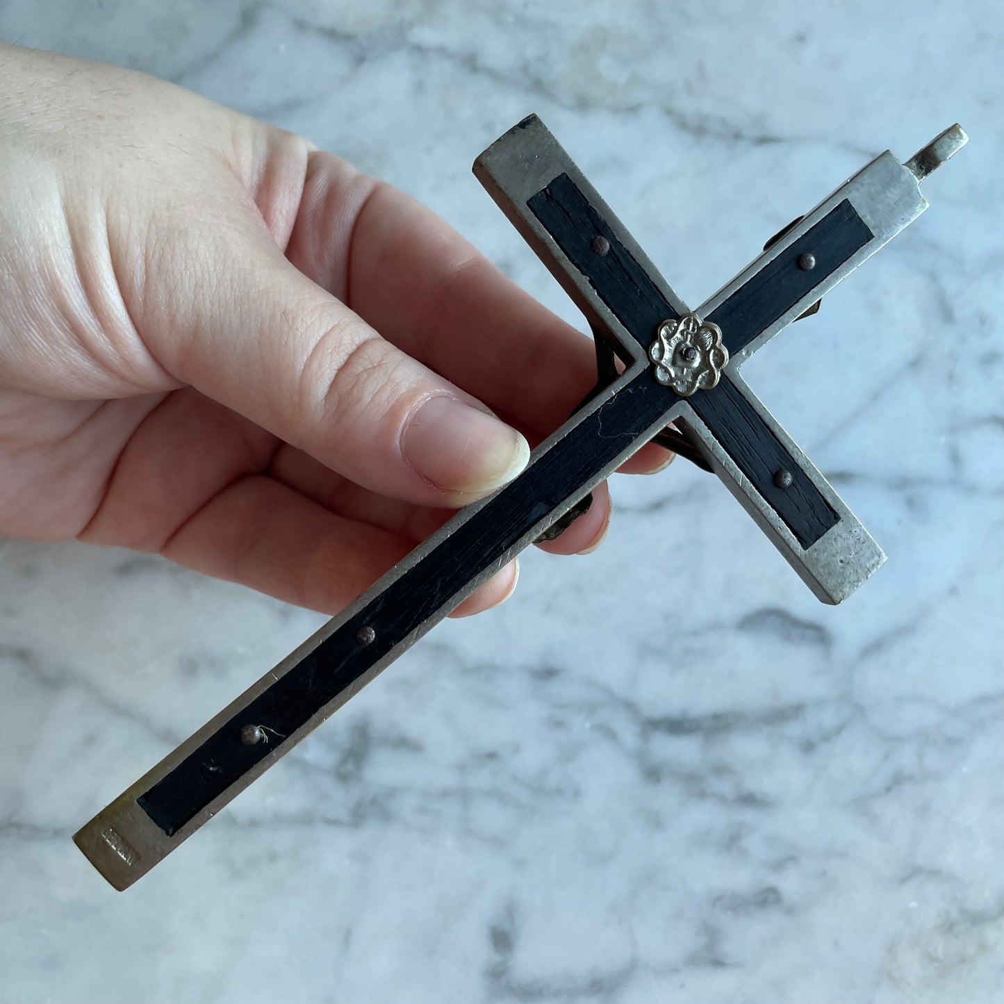 Oversized Ebony Crucifix