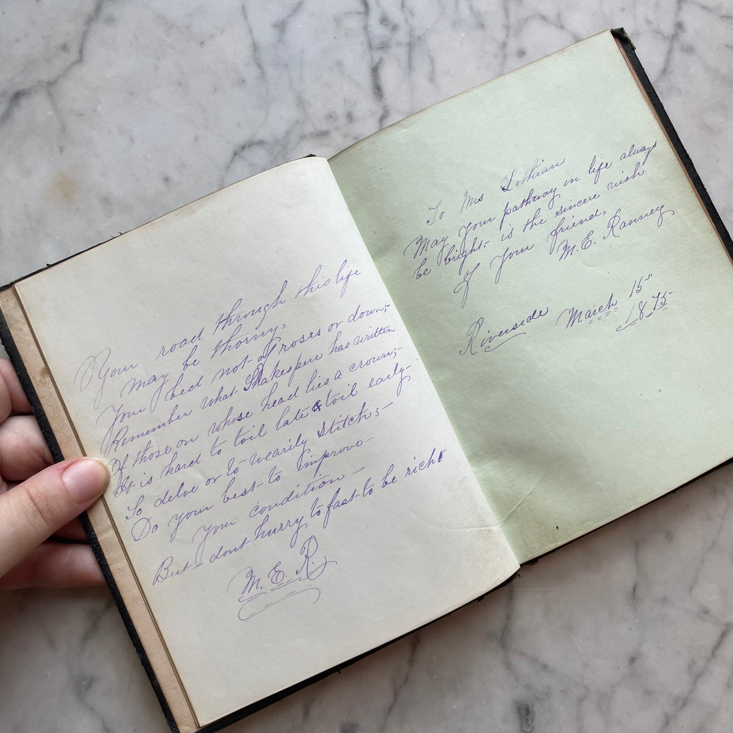 The Rosebud Album | Victorian Autograph Album | 1860s