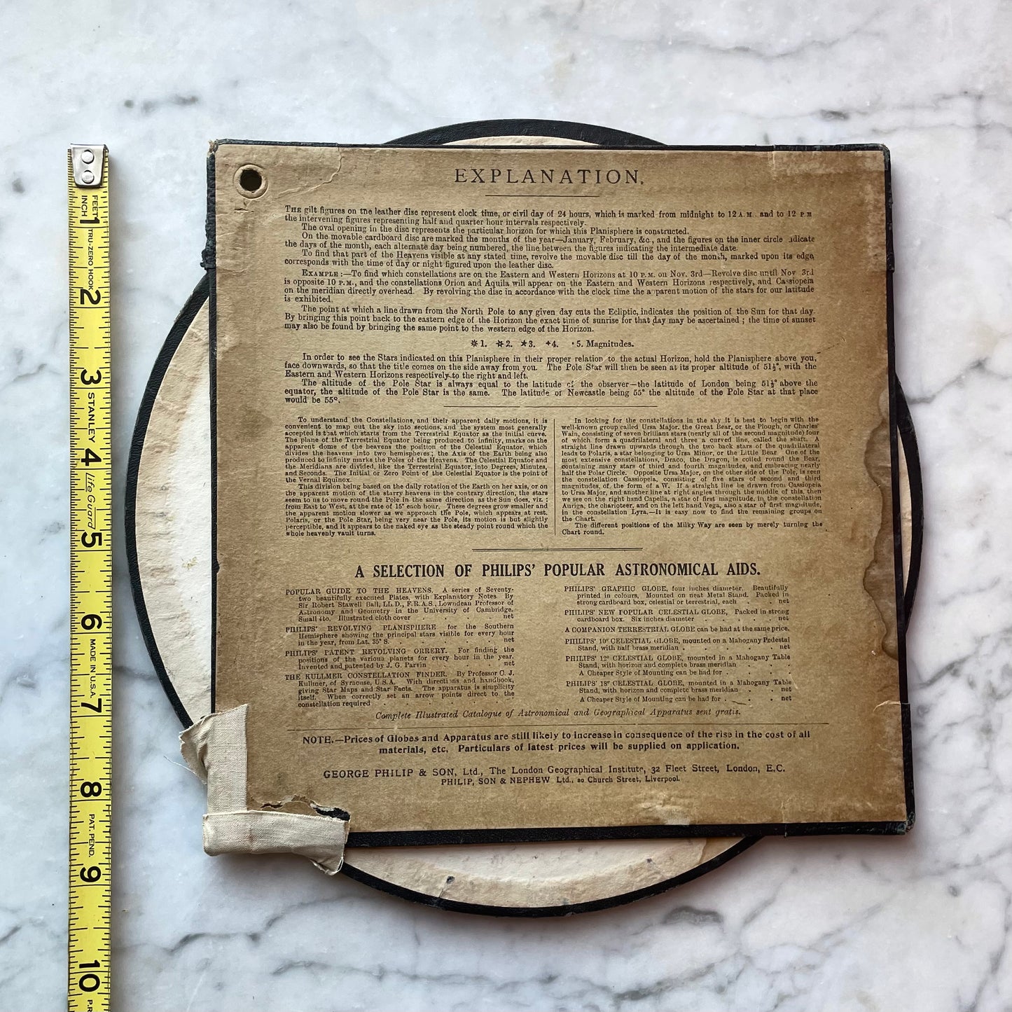 Antique Phillips Planisphere
