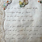 Victorian Quarto Valentine with Lace Paper and Hand Writing