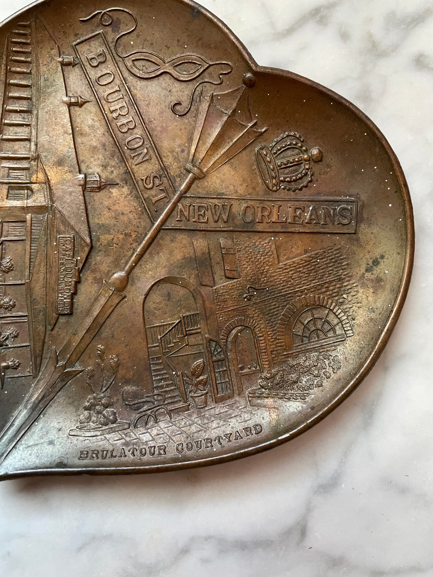 Vintage New Orleans Souvenir Pin Dish
