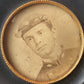 Victorian Navy Cadet Miniature Photo in Round Frame