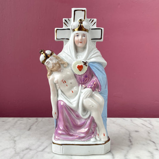 Our Lady of Sorrows | Antique Fairing China Pietà