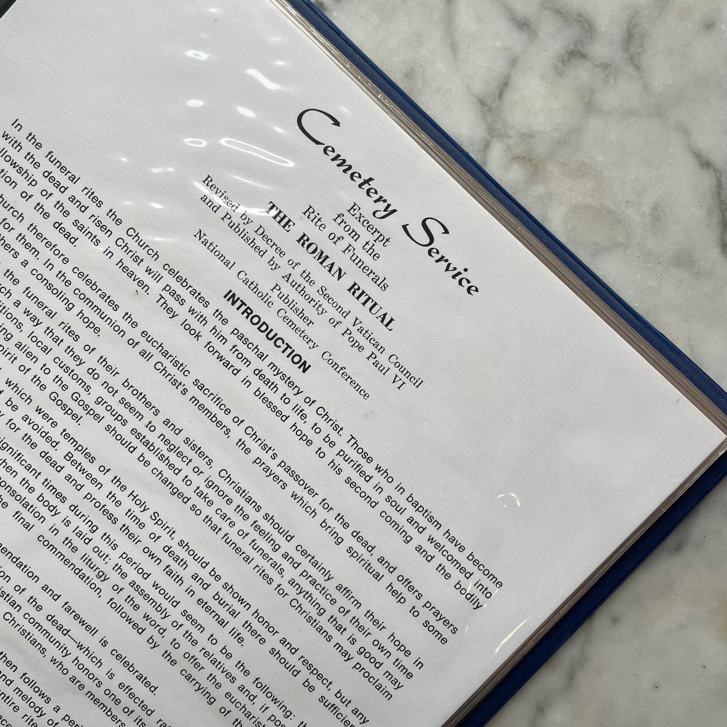 Vintage Catholic Funeral Service Book