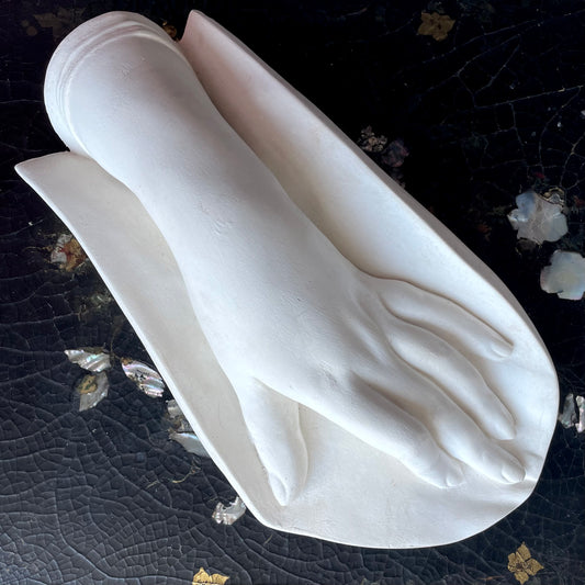 Antique Plaster Hand Sculpture