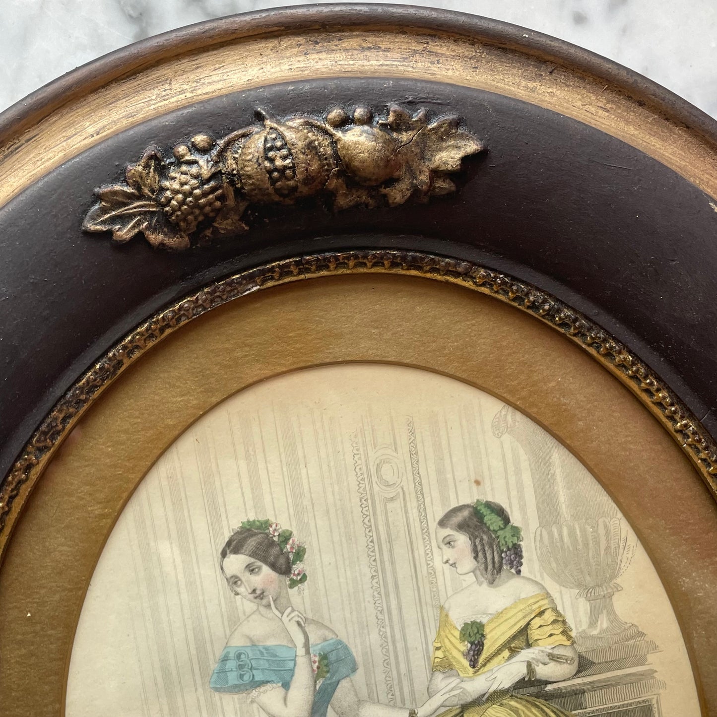 Two Ladies | Victorian Godey’s Print