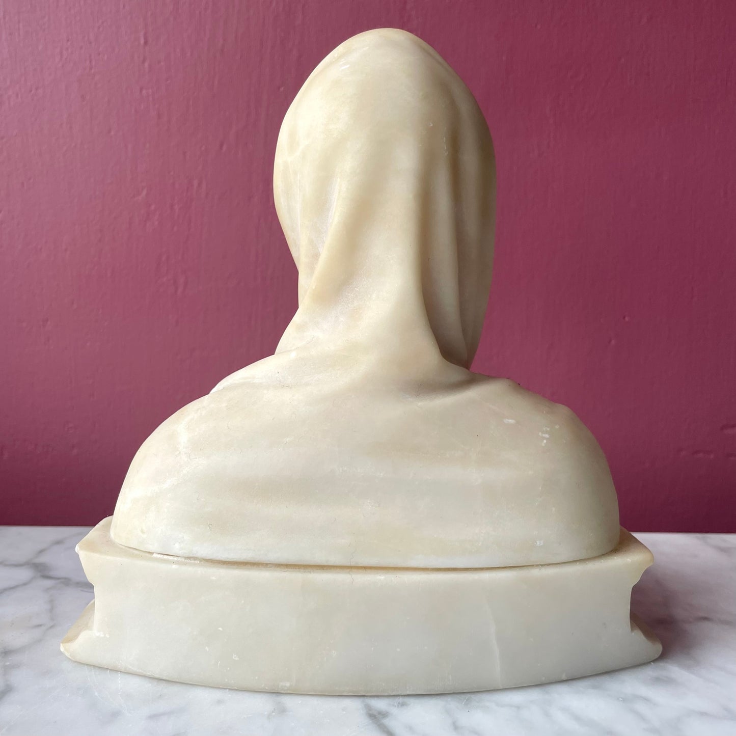 Ave Maria | Antique Alabaster Bust of Mary