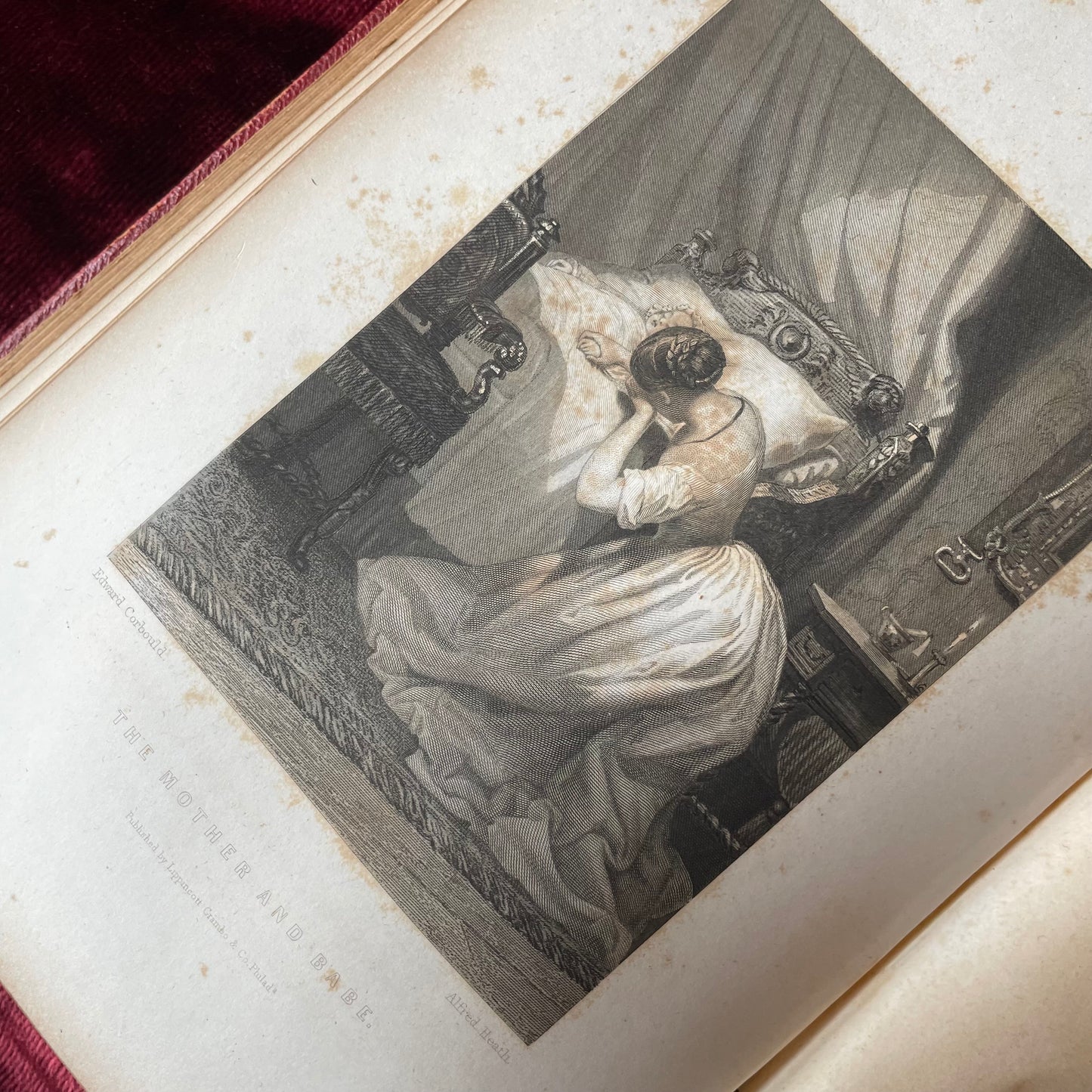The Iris | Victorian Gift Book with Pearl Inlaid Cover