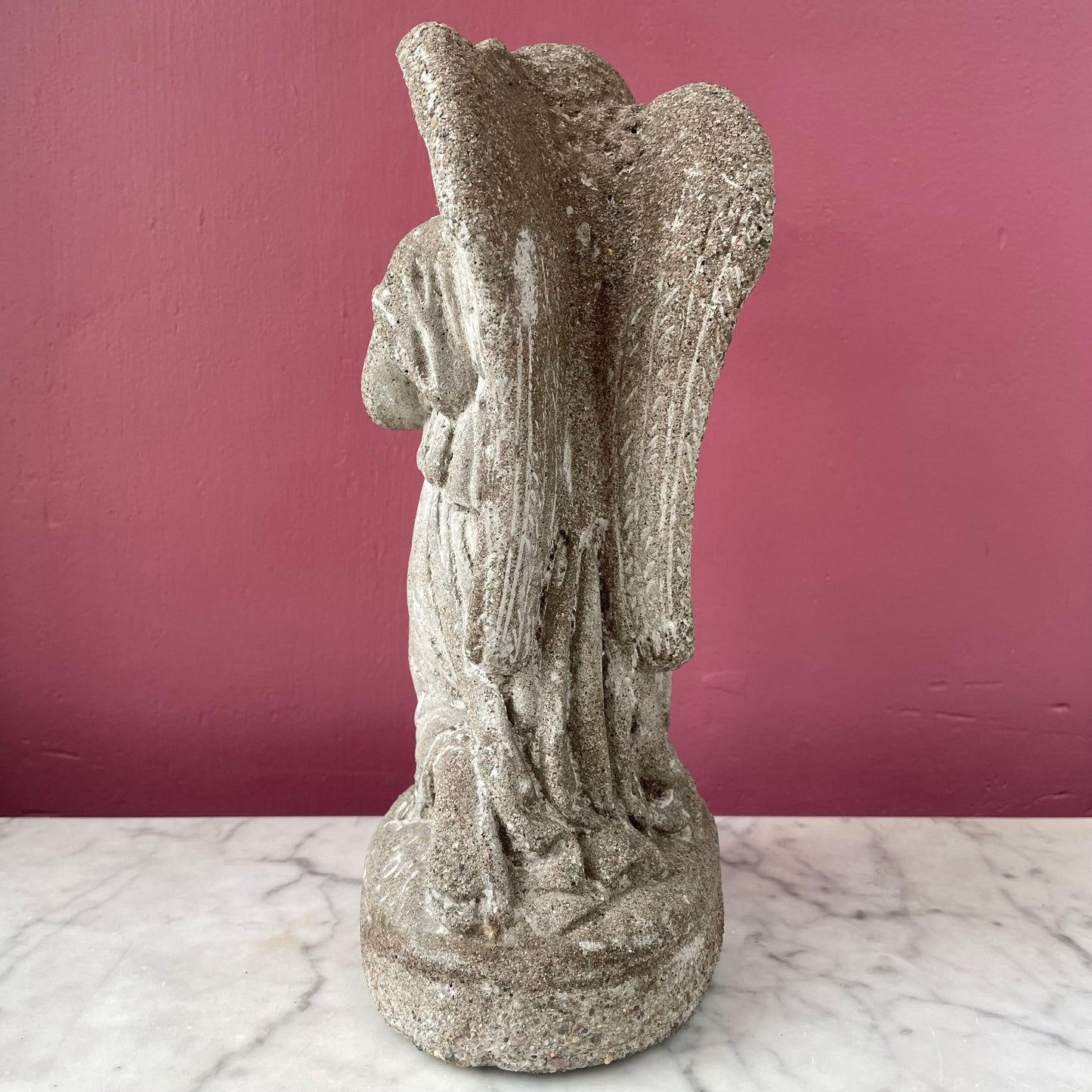 Antique Cemetery Praying Angel