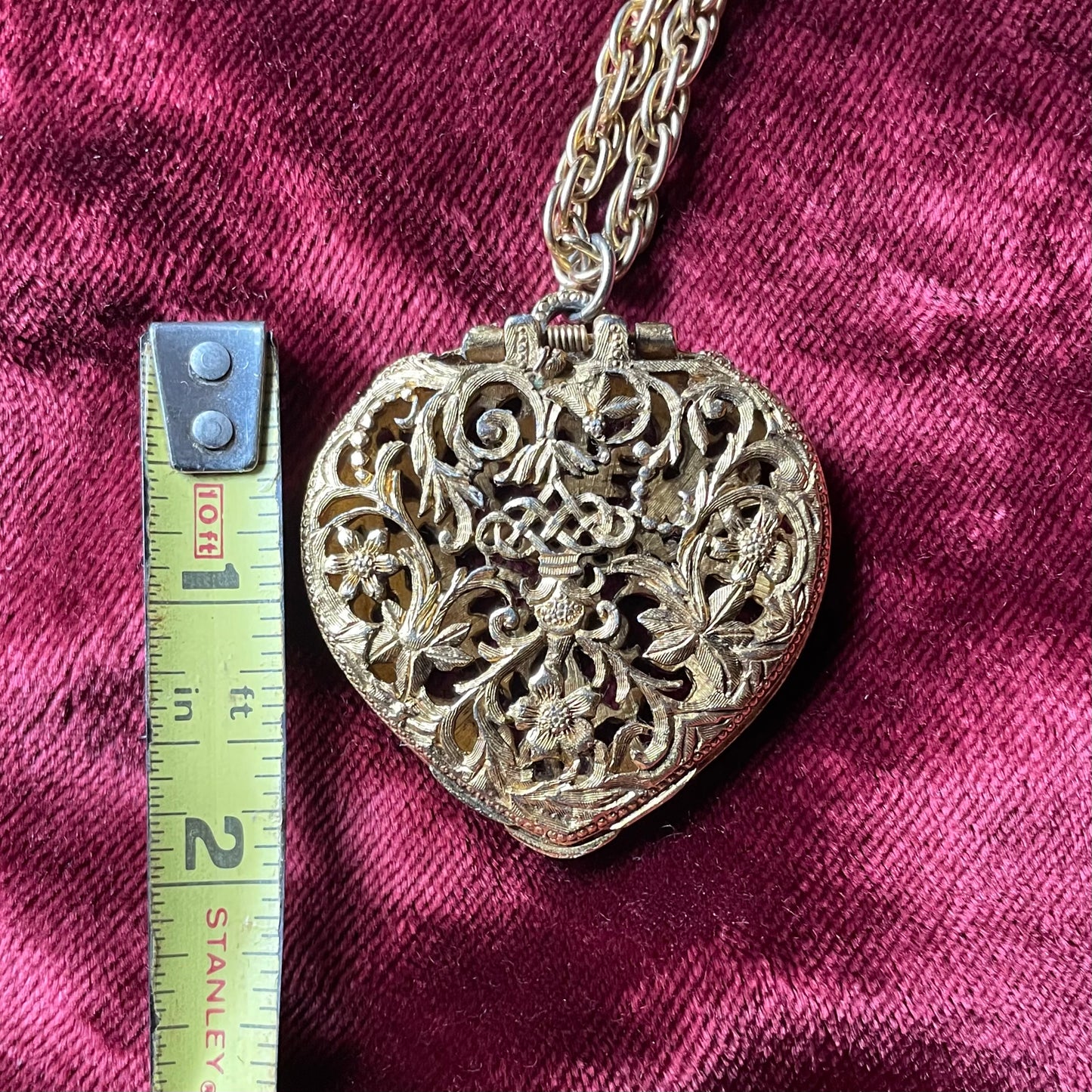 Scent Locket Heart Necklace