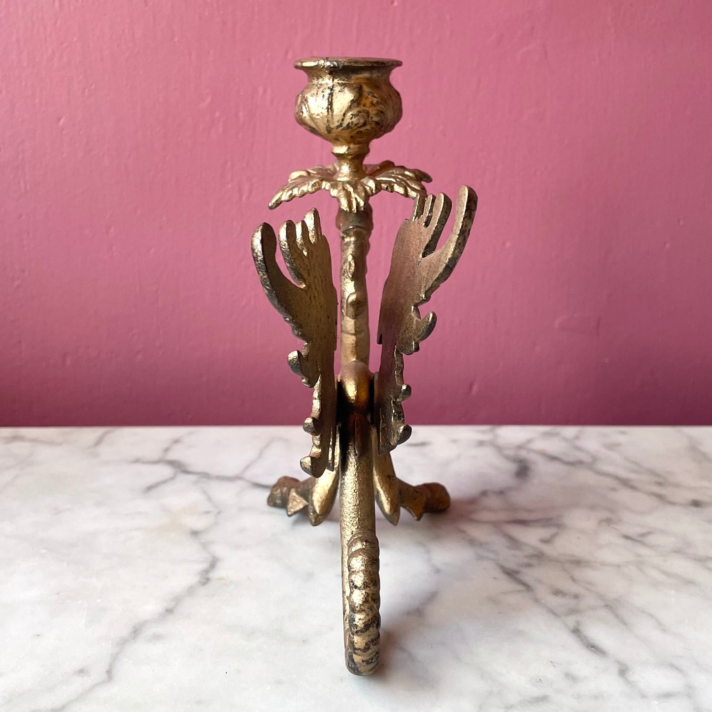 Antique Griffin Candeholder