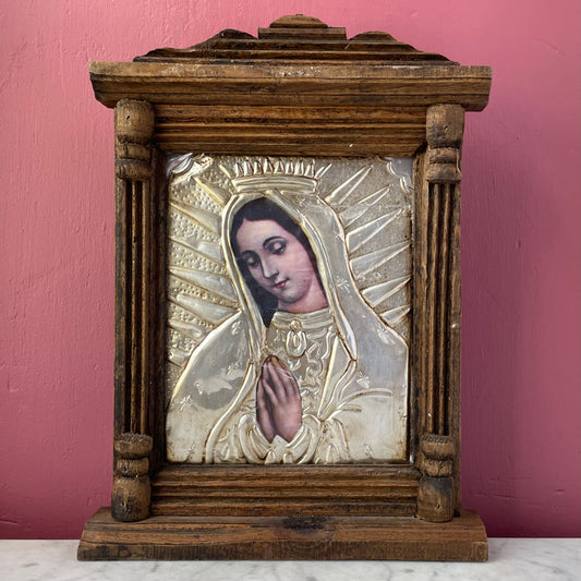 Vintage Mexican Madonna in Nicho