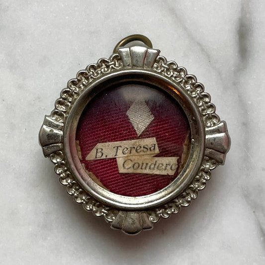 Antique Tertiary Relic | Cloth Touched Relic of Teresa Couderc