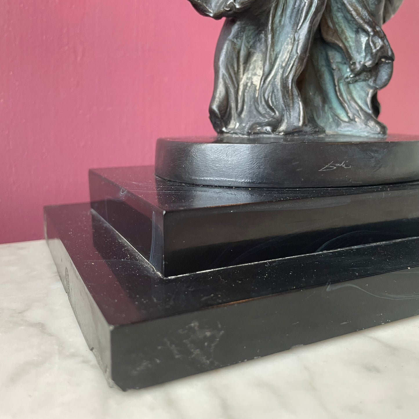 Two Nikes | Double Victory of Samothrace | Vintage Resin Sculpture after Salvador Dalí
