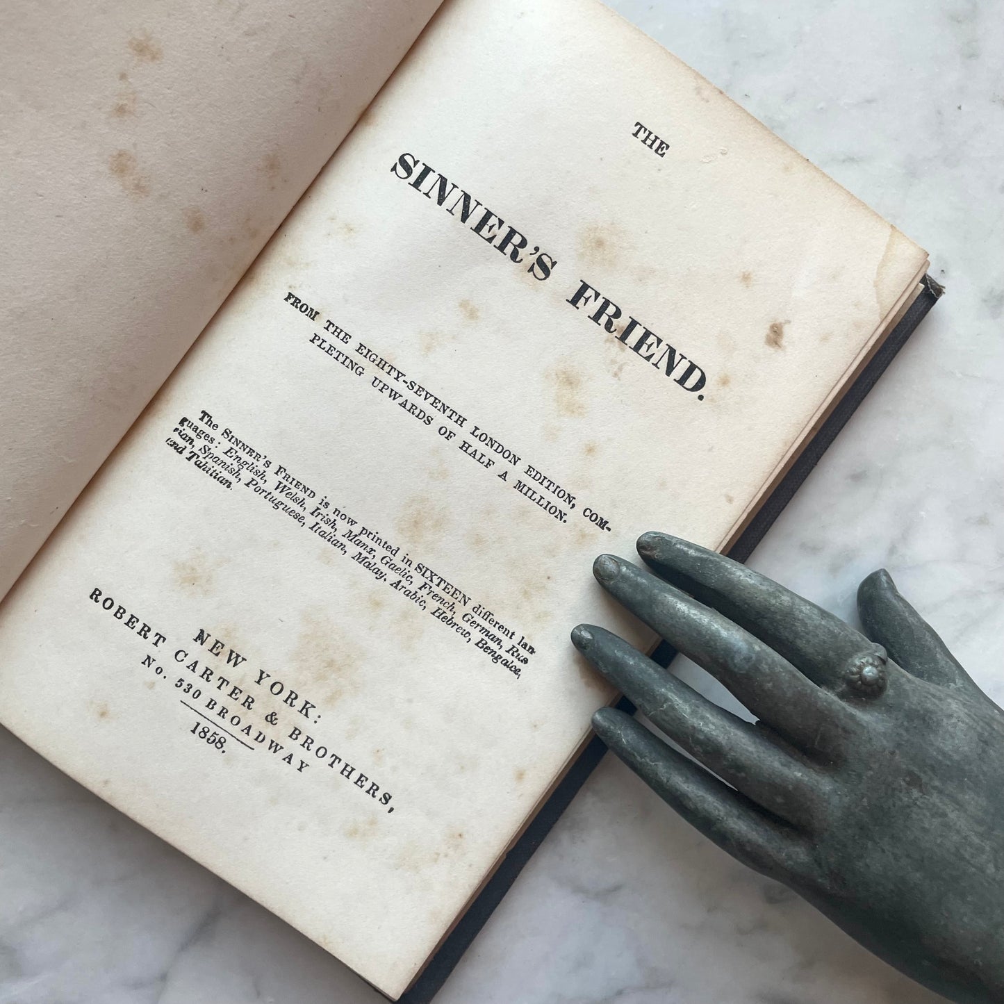 The Sinner’s Friend | 1858