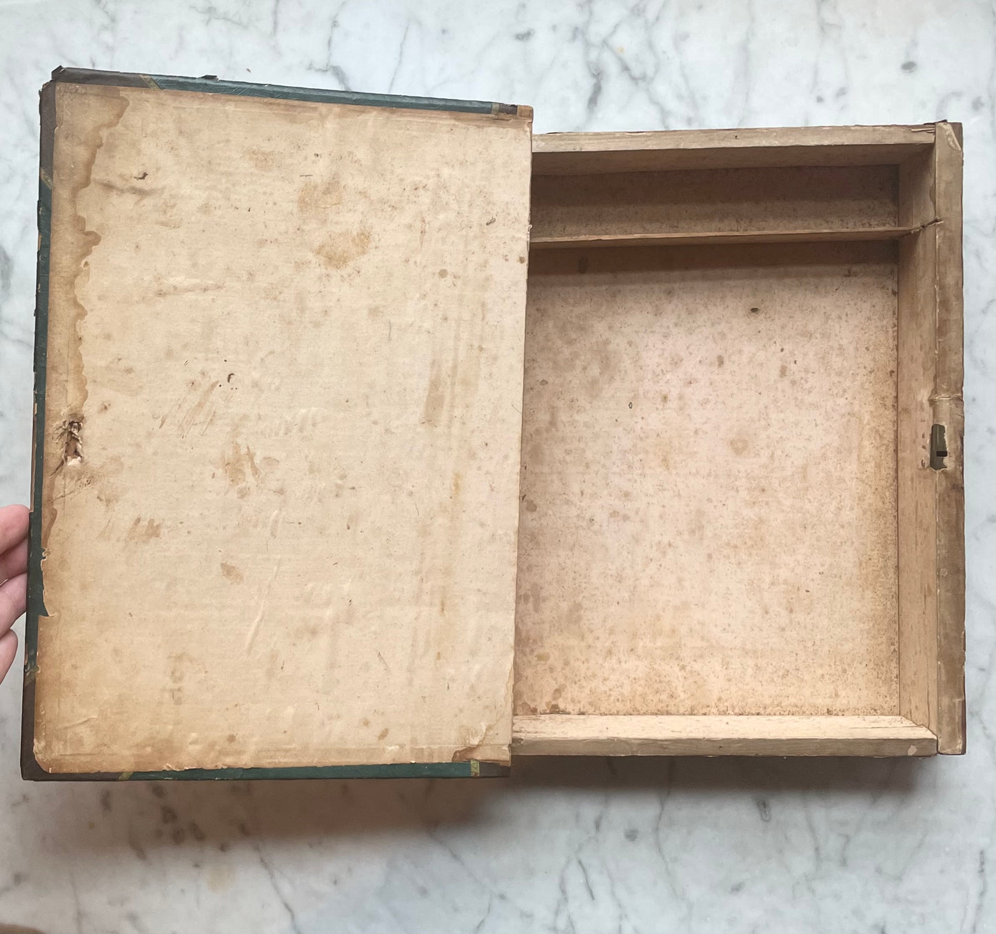 Victorian Trompe l’œil Book Shaped Box