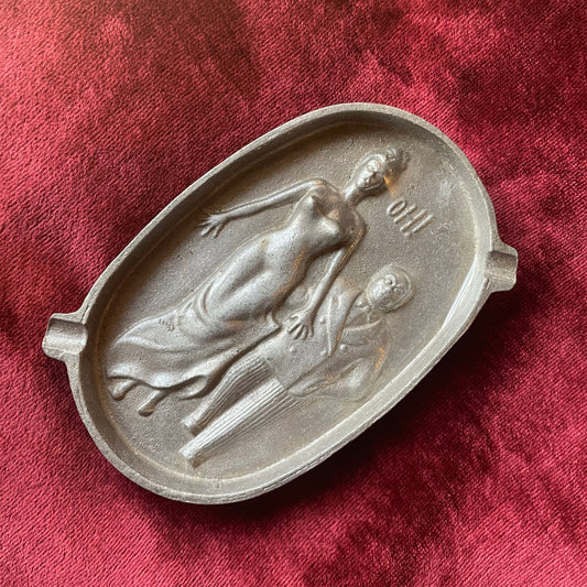 Vintage Naughty Double Sided Ashtray