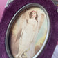 Victorian Angel Carte de Visite in Purple Velvet Frame