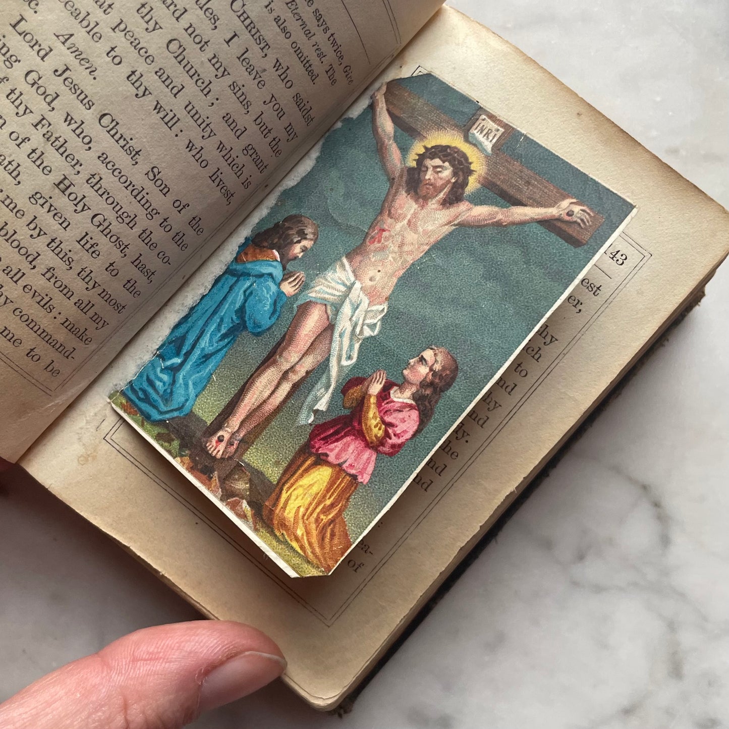 Antique Prayer Book with Lock of Hair