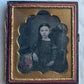 1/6 Plate Tinted Daguerreotype of Young Girl