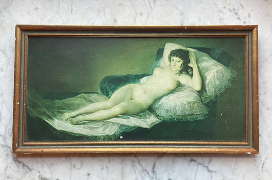 Vintage Goya Print | La Maja desnuda