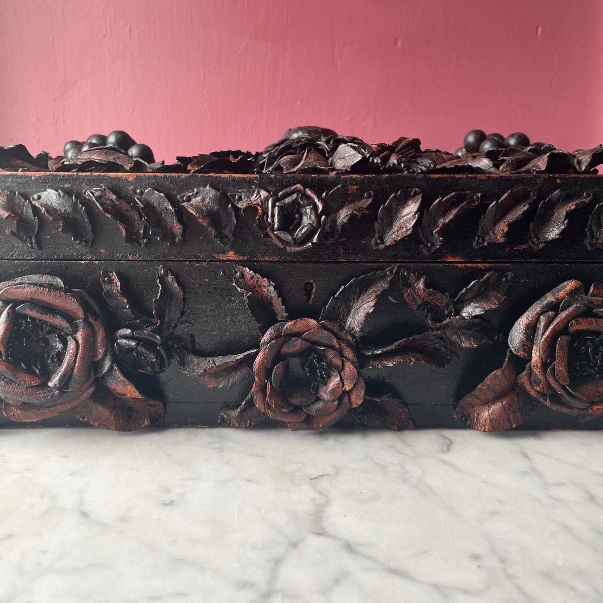 Victorian Leatherwork Box