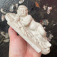 Infant Christ Asleep on the Cross | Antique Chalkware