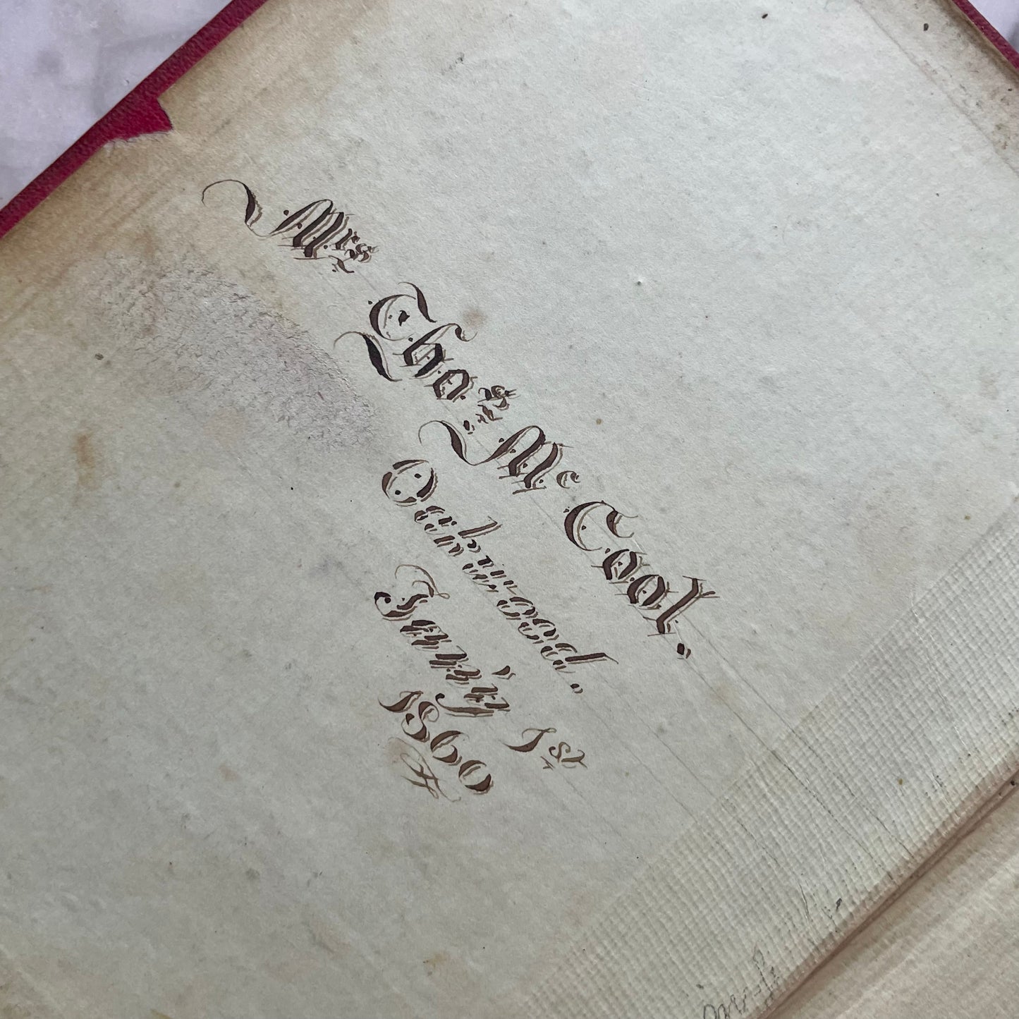 Victorian Mourning Album | Frances Eliza McCool | Portage, IN | 1858-1870s