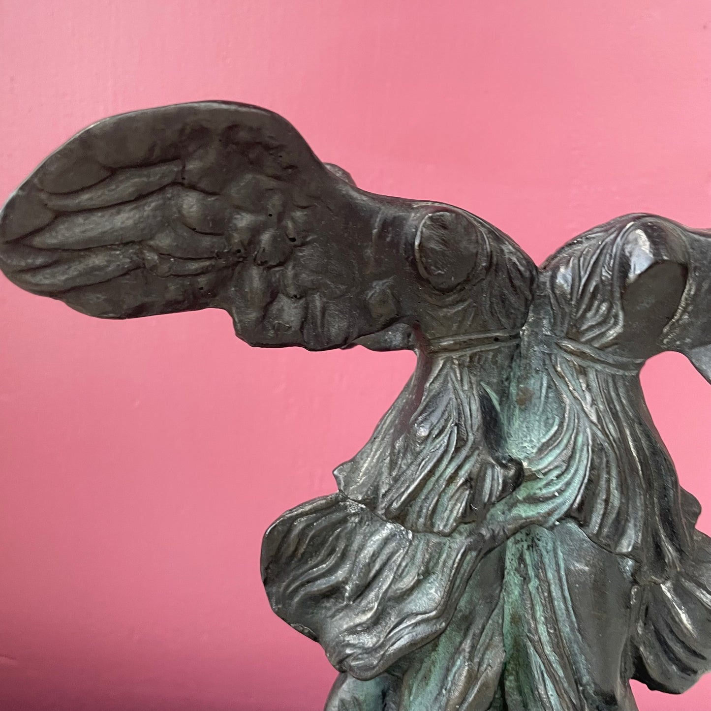 Two Nikes | Double Victory of Samothrace | Vintage Resin Sculpture after Salvador Dalí
