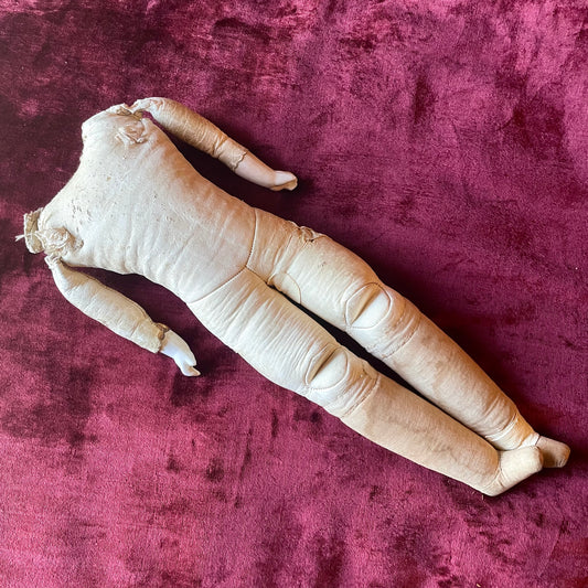 Antique Kid Leather Doll Body