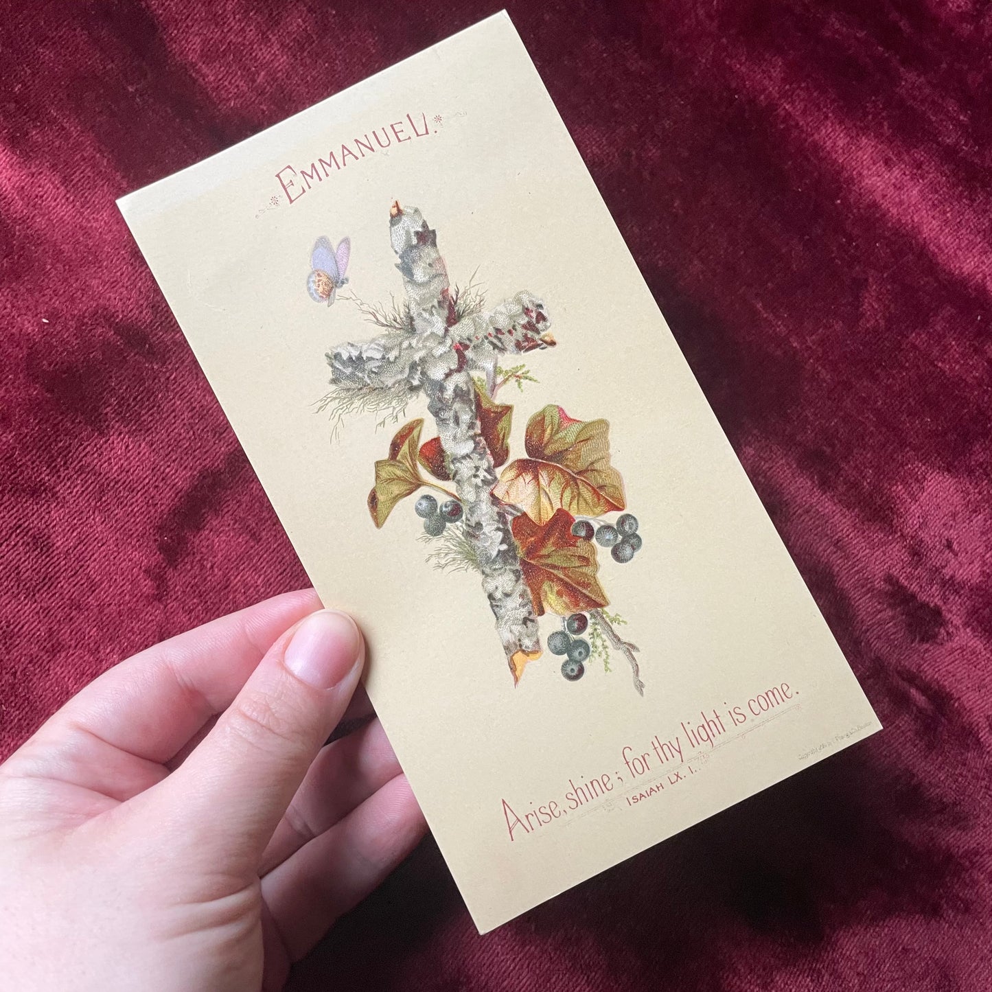 Floral Crosses | Victorian Religious Cards