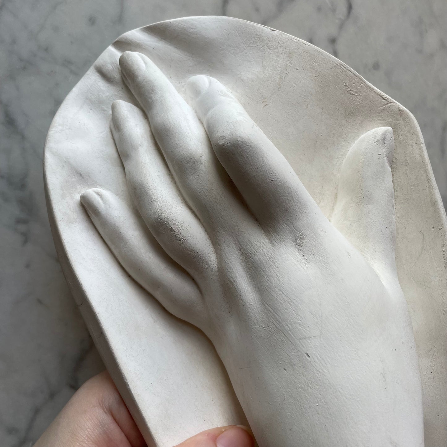 Antique Plaster Hand Sculpture
