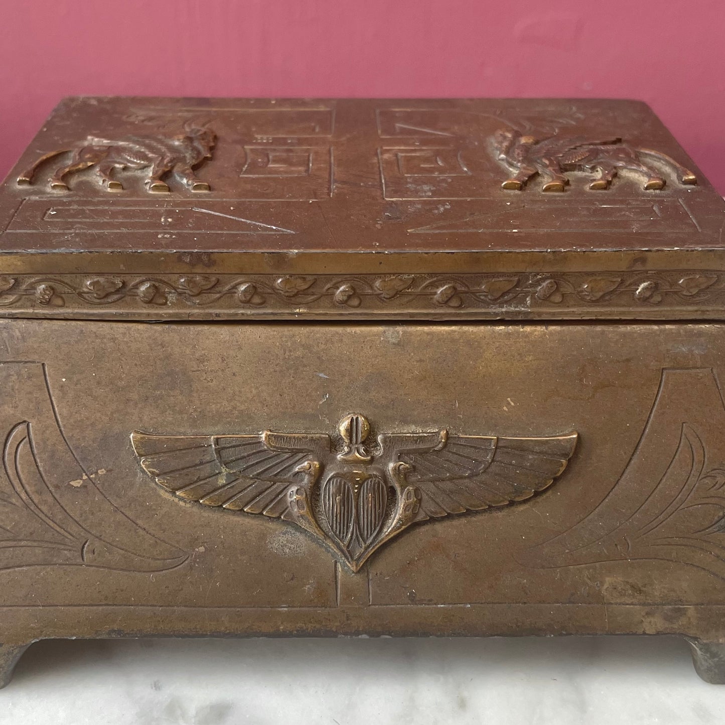 Antique Egyptian Revival Box | Benedict Co. 1910s-20s