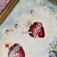 Antique Sacred Heart of Jesus and Mary Lithograph