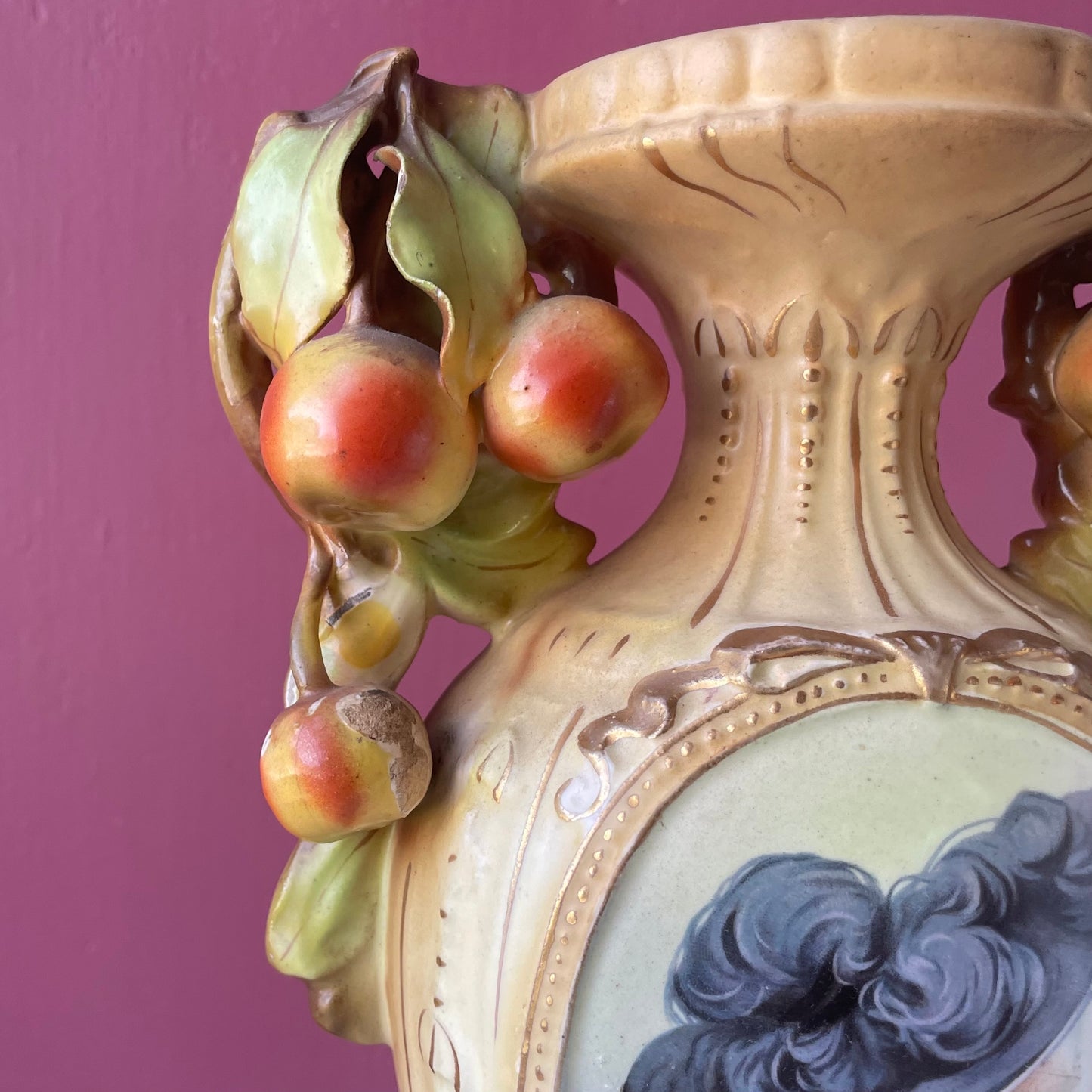 Antique Austrian Portrait Vase | R&H Robert Hanke