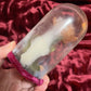 Antique Wax Rose under Glass Dome