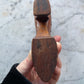 Antique Carved Wood Shoe Pincushion