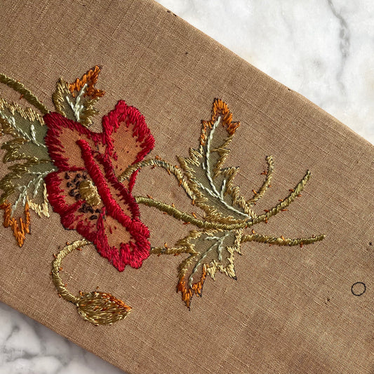 Antique Poppy Panel