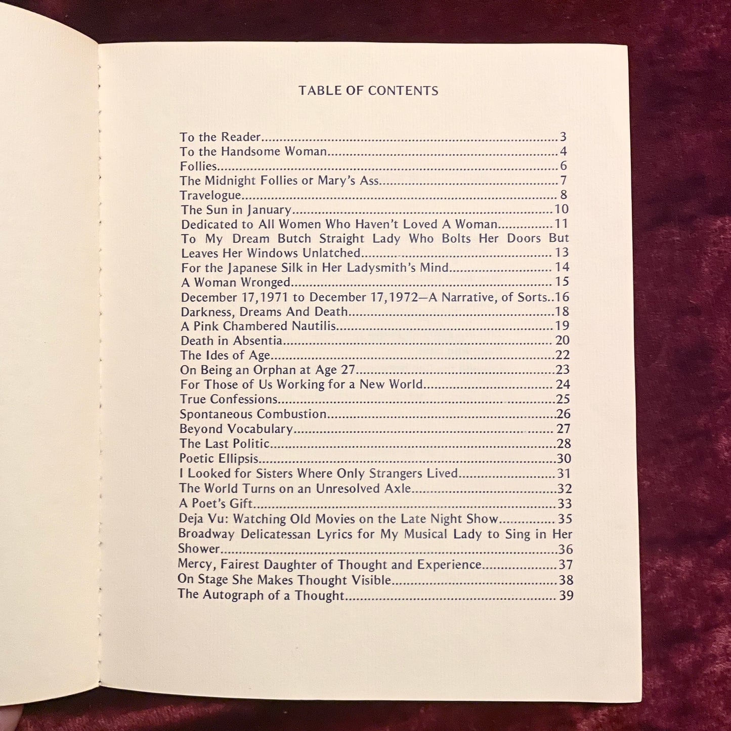 Songs to a Handsome Woman | Rita Mae Brown | 1973